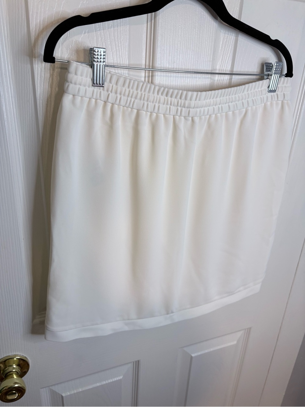 J.Crew Ivory Pull-On Mini Skirt Size 6 NWT Drawstring Skirt - Picture 7 of 9